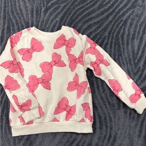 H&M girls bow sweater
